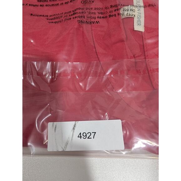 Eileen Fisher Tank Womens Large Coral Linen Sleeveless Blouse Lagenlook - Picture 8 of 8